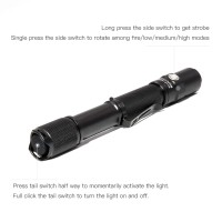 Thrunite Led Flashlight Archer 2A V3, 500 Lumens Mini Aa Flashlight With Lanyard, Ipx8 Water-Resistant Dual Switch Outdoor Flash Light For Hiking, Camping, Everyday Use, Edc - Cw