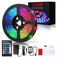 5M Led Strip Lights, 16.4Ft Rgb Led Light Strip 5050 Led, Color Changing Led Strip Lights With Remote For Home Lighting Kitchen Bed Flexible Strip Lights For Bar Home Decoration