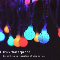 Globe String Lights,65 Ft 200 Led Decorative Lights With Remote And 8 Modes, Waterproof Fairy String Lights In Multi-Colors For Outdoor Decor,Indoor,Garden,Patio,Party Wedding,Christmas