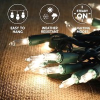 Joiedomi Clear Christmas Lights Outdoor 4503X150 Count Christmas Tree Lights 1161Ft Warm White String Lights With Green Wire