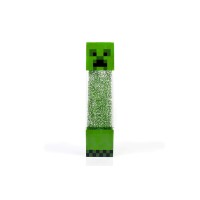 Minecraft Creeper Glitter Motion Light | 12-Inch Led Mood Light Battery Lamp