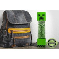 Minecraft Creeper Glitter Motion Light | 12-Inch Led Mood Light Battery Lamp