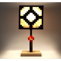 Minecraft Glowstone 14 Inch Corded Desk Led Night Light - Decorative, Fun, Safe & Awesome Bedside Mood Lamp Toy For Baby, Boys, Teen, Adults & Gamers - Best For Home'S Bedroom, Living Room Or Office