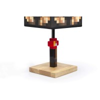 Minecraft Glowstone 14 Inch Corded Desk Led Night Light - Decorative, Fun, Safe & Awesome Bedside Mood Lamp Toy For Baby, Boys, Teen, Adults & Gamers - Best For Home'S Bedroom, Living Room Or Office