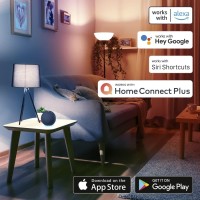 Hama Wlan Lamp With Lamp Holder E14 (Smart Lamp Works Without Hub, Led Bulb With 5.5 W Candle Shape, Voice/App Control, Smart Home Lamp For Different Light Colours) White