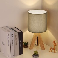 Bty Kids Table Lamp, Small Nightstand Lamp Desk Table Lamp Modern Bedside Lamp For Bedroom, Living Room, Children Room, Office, Study Room(Gray)