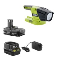 Ryobi 18-Volt Cordless Led Light Kit With Battery And Charger, (No Retail Packaging, Bulk Packaged)