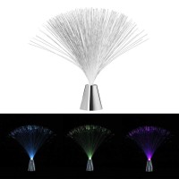 Chiciris Led Fiber Optic Lamp Color Changing, Fiber Optic Light Battery Operated Table Lamp Room Decoration, Led Fiberoptics Light Toy Use For Mood Lighting(Style 1)