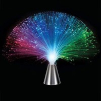 Chiciris Led Fiber Optic Lamp Color Changing, Fiber Optic Light Battery Operated Table Lamp Room Decoration, Led Fiberoptics Light Toy Use For Mood Lighting(Style 1)