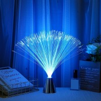 Chiciris Led Fiber Optic Lamp Color Changing, Fiber Optic Light Battery Operated Table Lamp Room Decoration, Led Fiberoptics Light Toy Use For Mood Lighting(Style 1)