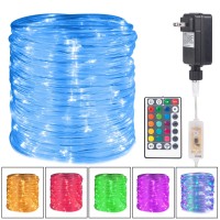 Minetom Color Changing Rope Lights: 108 Ft 330 Led Outdoor String Lights With Plug | Twinkle Lights For Bedroom Wedding Patio Garden Christmas Decor | 16 Colors