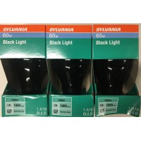 Sylvania 60 Watt Black Light Bulb 3 Pac