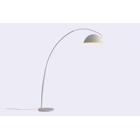 Homeroots Lighting 79 X 905 White Carbon Floor Lamp