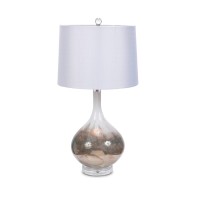 Homeroots Lighting S2 Art Glass Table Lamp