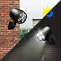 Ottymer 600 Lumen Battery Operated Powered Motion Sensing Led Spotlight For Driveways Gardon Yard Walkways And Stairs 2Pack