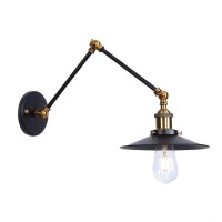 Uiiooprb Wall Light Fixture Swing Arm Wall Lamp Industrial Retro Rustic Loft Antique Wall Lamp Edison Vintage Pipe Wall Sconce Decorative Fixtures Lighting