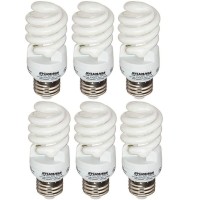 Sylvania 13W Cfl T2 Spiral Light Bulb, 60W Equivalent, 850 Lumens, 2700K Soft White, Non-Dimmable (Soft White- 6 Pack)