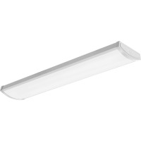 Lithonia Lighting Fml4W 48 5000Lm 840 Td 4-Foot Fml4W 10-Inch Wide Housing 4000K Cool White Led Wraparound With Triac Dimming, White