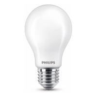 Philips Led Classic A60 Frosted Light Bulb 2 Pack [E27 Edison Screw] 7W - 60W Equivalent , Warm White 2700K, Non Dimmable