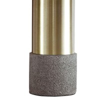 Faux Concrete And Metal Base Table Lamp, Set Of 2, Brass And Gray