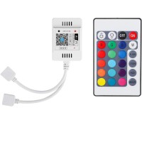 Supernight Rgb Controller, 2-Ports Wifi Led Controller Works With Alexa/Google Assistant/Ifttt, Compatible With Android/Ios System For 5050 3528 2835 Led Strips, Dc5-28V Wireless Smart Controller