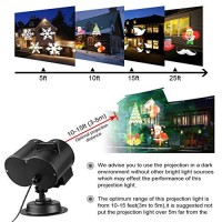 Yinrunx Pattern And Water Wave Dual Tubes Led Projector Lights 12 Slides Remote Control Waterproof Landscape Lights For Indoor Outdoor Party Easter Halloween Christmas Decorations (A)