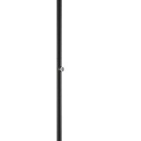 Benjara Tubular Metal Pole Design Floor Lamp With 4 Way Switch, Black