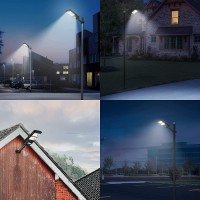 Langy Upgraded Solar Street Light 6000 Lumens Outdoor 10000Mah Battery 120 Led Street Light Solar Powered With Remote Control Du