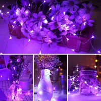 Anjaylia 50 Led Fairy Lights Battery Operated String Lights Multi Colored Twinkle Lights With Remote For Bedroom Party Hallowee