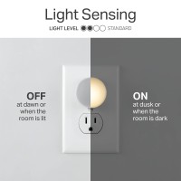 Lights By Night Mini Led Night Light Plugin Dusk To Dawn Sensor Warm White Compact Ambient Lighting Led Lights For Bedroo