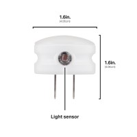 Lights By Night Mini Led Night Light Plugin Dusk To Dawn Sensor Warm White Compact Ambient Lighting Led Lights For Bedroo