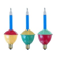 Novelty Lights 3 Light Traditional Christmas Bubble Light Replacement Pack Blue 3 Pack