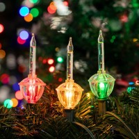 Novelty Lights 3 Light Traditional Christmas Bubble Light Replacement Pack Multi Color Clear Base Clear Liquid