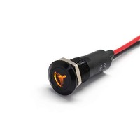 Alpinetech Plb12Ms 12Mm 12 12V Led Metal Signal Indicator Pilot Dash Light (Fuel Filter)