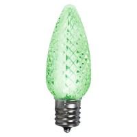 Vickerman C7 Faceted Led Lime Twinkle Bulb 25/Box - Xledc7Et-25