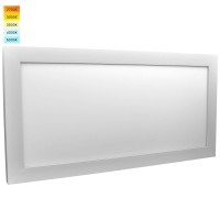 Luxrite 1X2 Ft Led Panel Lights 22W Ultra Thin Ceiling Light Fixture 5 Color Selectable 2700K 3000K 3500K 4000K 5000K