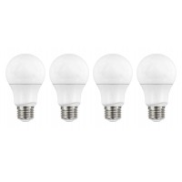 Satco 4.17 Inch 9.5W A19 Led Medium Base Replacement Lamp (Pack Of 4)-3000 Color Temperature-Frosted Finish