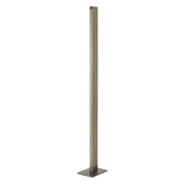 Rustic and modern meet with this elegant floor lamp design It features a vertical plank style body with an integrated LED side strip light With clean and simple lines this lamp can adapt to many different design styles and dcor