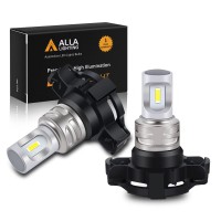 Alla Lighting Pgu20 Base 5200 Py24W 12190 Led Turn Signal Lights Bulbs Replacement Compatible With Bmw, Audi, Yellow