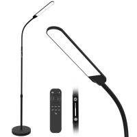 Nxone Led Floor Lamp,Modern Reading Adjustable Standing Height 4 Colors And Stepless Brightness Work Lamp For Living Room Bedroom Readingaablack