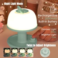 Licklip Toddler Night Light Lamp Dimmable Led Bedside Lamp With Star Projector Kids Night Lights With Timer Design Color Cha