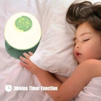 Licklip Toddler Night Light Lamp Dimmable Led Bedside Lamp With Star Projector Kids Night Lights With Timer Design Color Cha