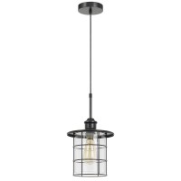 60W Silverton Metalglass Pendant Fixture Edison Bulbs Not Included Dark Bronze