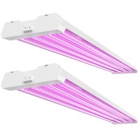 Sunco 4Ft Led Grow Lights Full Spectrum For Indoor Plants 80W Integrated Suspended Fixture Plug In Linkable For Indoor Greenho