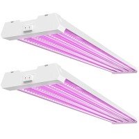 Sunco 4Ft Led Grow Lights Full Spectrum For Indoor Plants 80W Integrated Suspended Fixture Plug In Linkable For Indoor Greenho