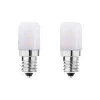 Makergroup E12 Dryer Led Light Bulb For Dryer Drum And Specific 120V S6 Water Dispenser Light Bulb We05X20431, Candelabra Base Night Light, Salt Lamp, 2W Warm White 2700K-3000K 2-Pack