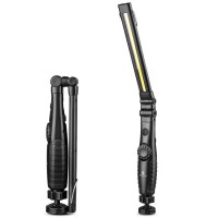 Orhomelife Rechargeable Led Work Light 750 Lumens Foldable Led Flashlight Handheld Cordless Work Light With Magnetic Base 360