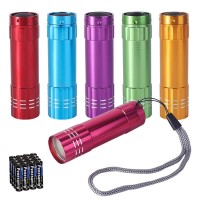 Kunhe 6 Pack Stocking Stuffers Small Mini Led Flashlight Christmas Gifts Cob Flashlights For Kids 100 Lumen With Battery Bright Camping Flash Light?