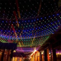 Kemooie 198 Led Christmas Net Lights, 9.8Ft X 6.6Ft Plug In Mesh Lights, Connectable 8 Twinkle Modes Waterproof String Lights For Garden Bush Window Christmas Decorations (Multicolor)