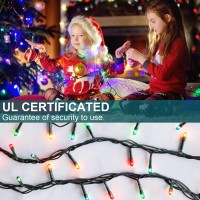 Decute 800Led 272Ft Christmas String Lights Ul Certified 8 Modes, Waterproof Outdoor Indoor Twinkle Starry Light For Christmas Tree Patio Garden Party Decor, Multicolor